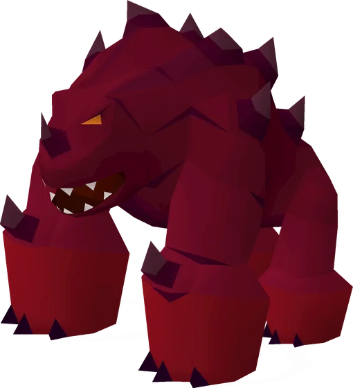 TzTok-Jad, the four-legged final boss of the Fight Caves